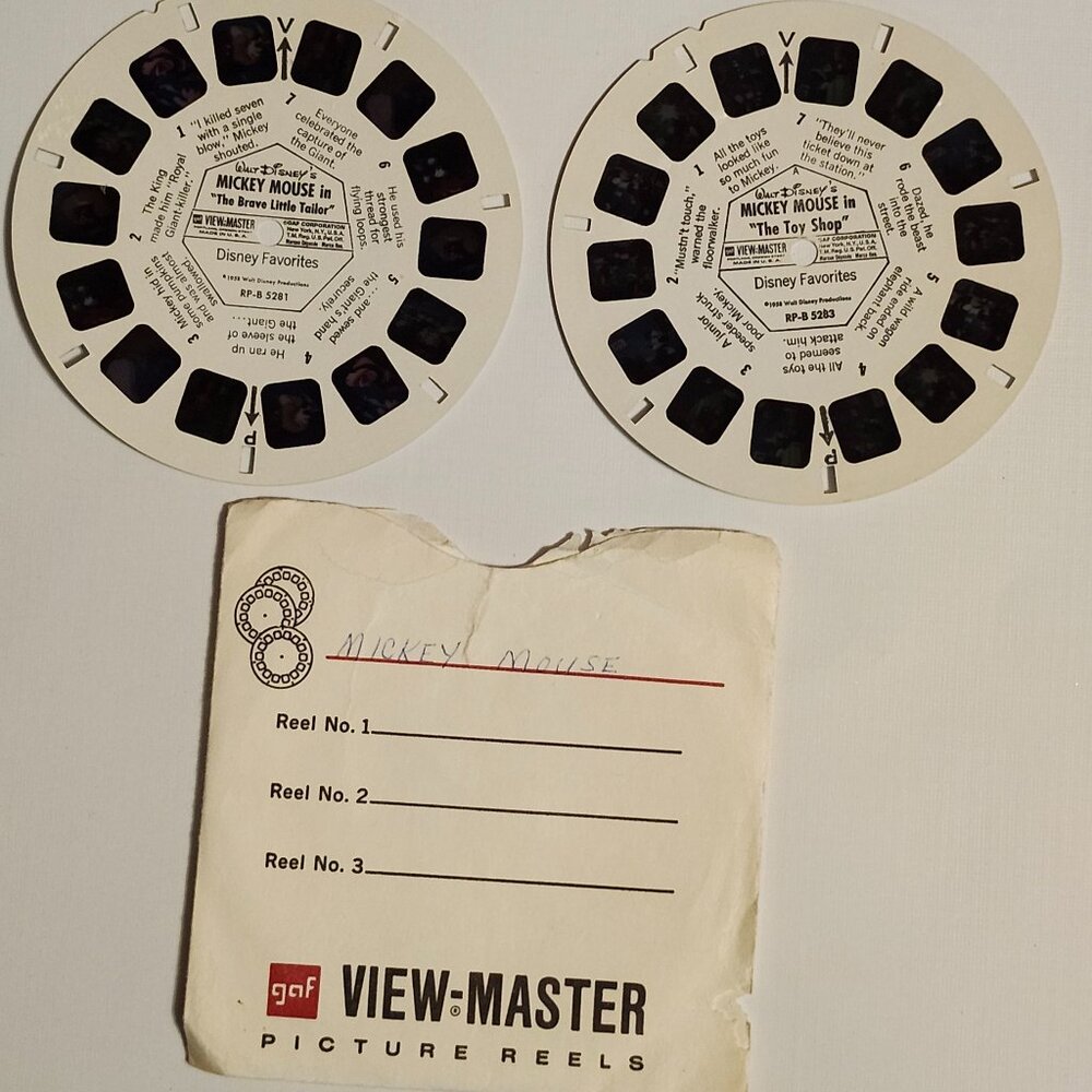 Walt Disney's MICKEY MOUSE in The Toy Shop The Brave Little Tailor View Master